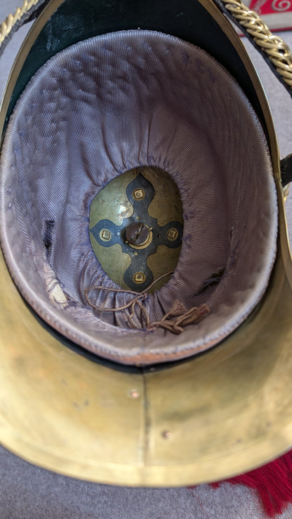 Beautiful Edwardian Essex Yeomanry Cavalry Officer Helmet 1871 Pattern