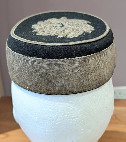 Victorian Worcestershire Hussars Yeomanry Pill Box hat With Chinstrap