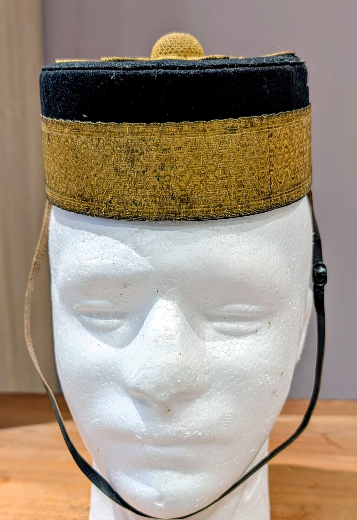 Victorian Royal Artillery  Senior NCO Pill Box hat With Chinstrap