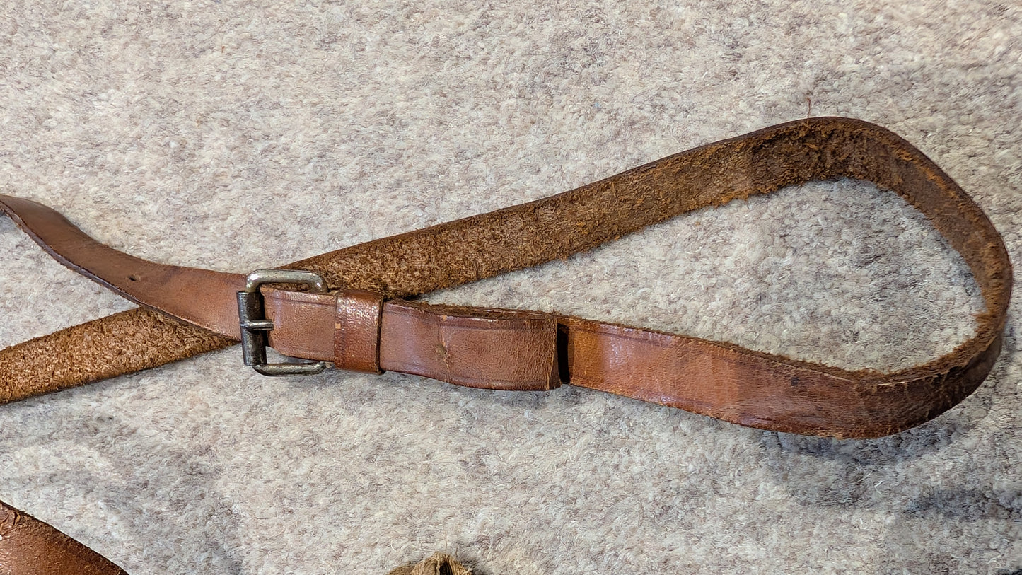 SOLD! WW1 BRITISH ARMY OFFICERS MAP CASE WITH LEATHER CARRY STRAP NAMED TO MILITARY CROSS WINNER C P GARRARD