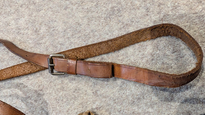 SOLD! WW1 BRITISH ARMY OFFICERS MAP CASE WITH LEATHER CARRY STRAP NAMED TO MILITARY CROSS WINNER C P GARRARD