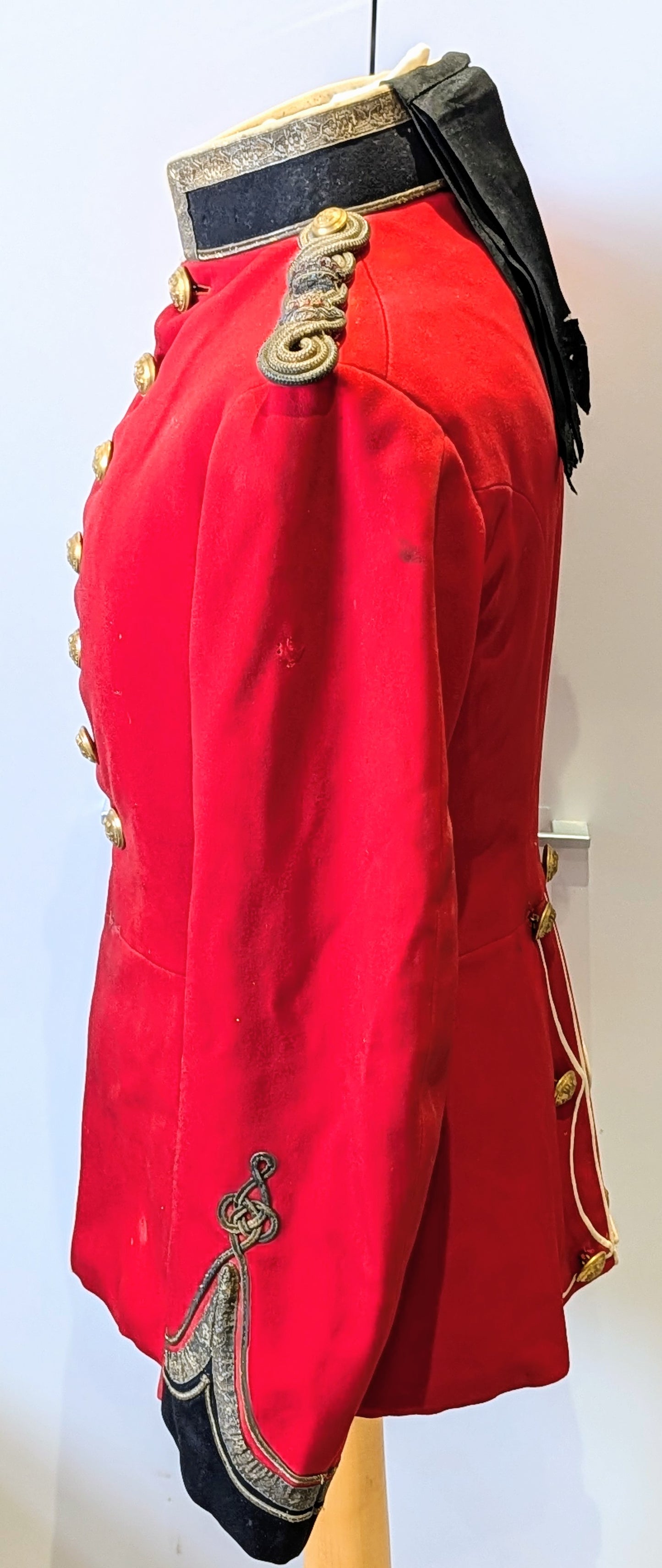 Edwardian British Army Royal Welch Fusiliers Scarlet Tunic Lt Colonel
