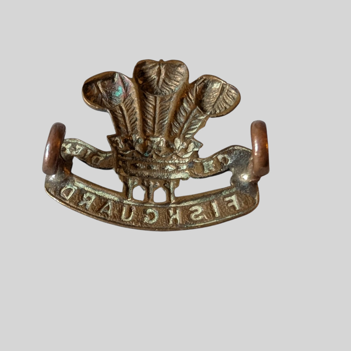 SOLD! Pembrokeshire Yeomanry Brass Economy Collar Badge