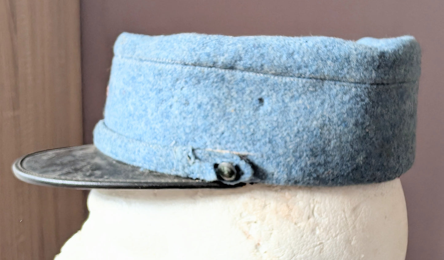 Rare WW1 French Army Horizon Blue 3rd Engineers Regt Woollen Kepi Cap