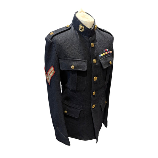 Pre 1953 Royal Marines Corporal's No1 Blue Dress Tunic WW2 Veteran
