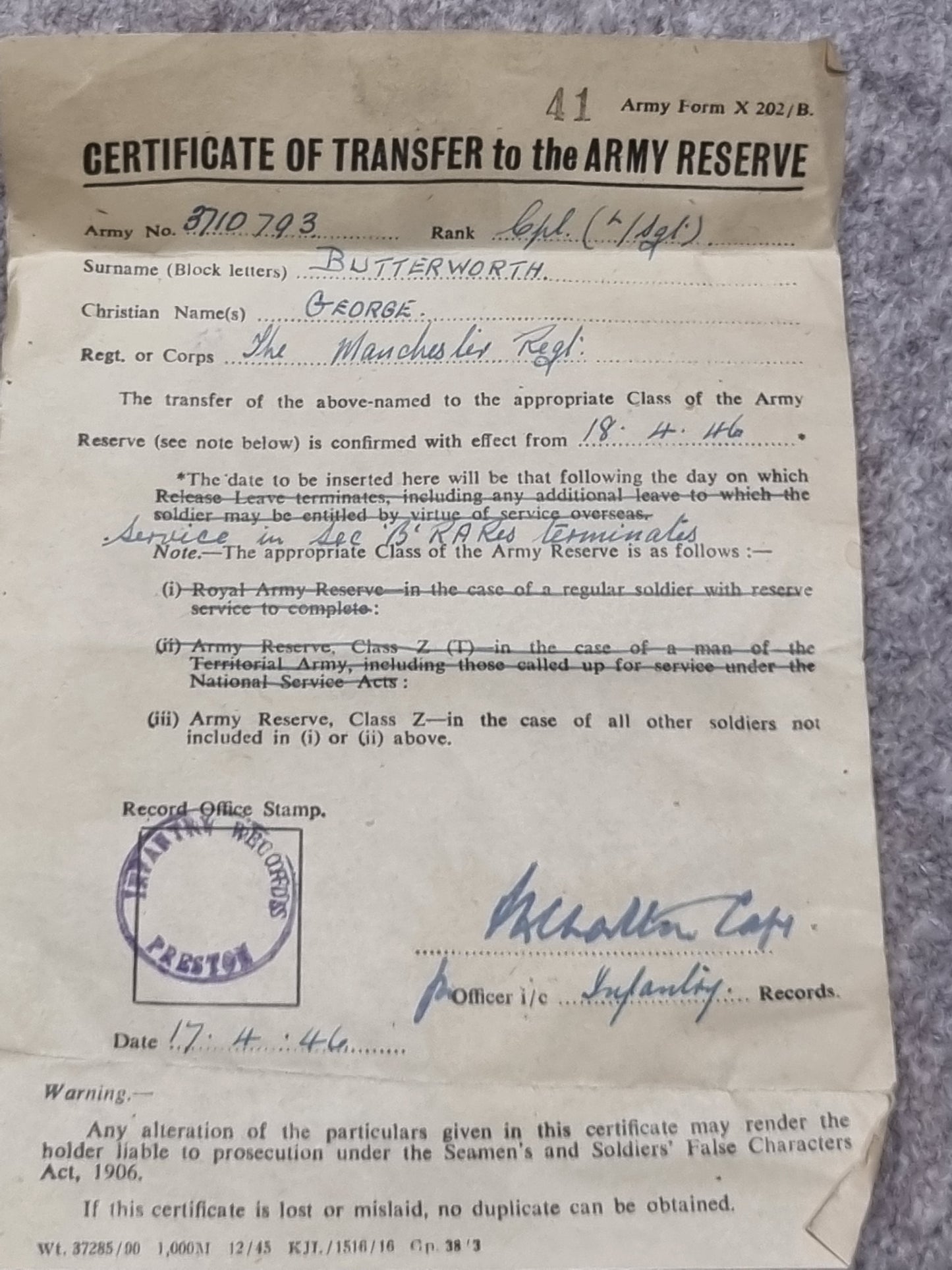 SOLD! WW2 Tropical KD Uniform collection with Jacket Trousers Badges Dog Tags Papers KORL - George Butterworth