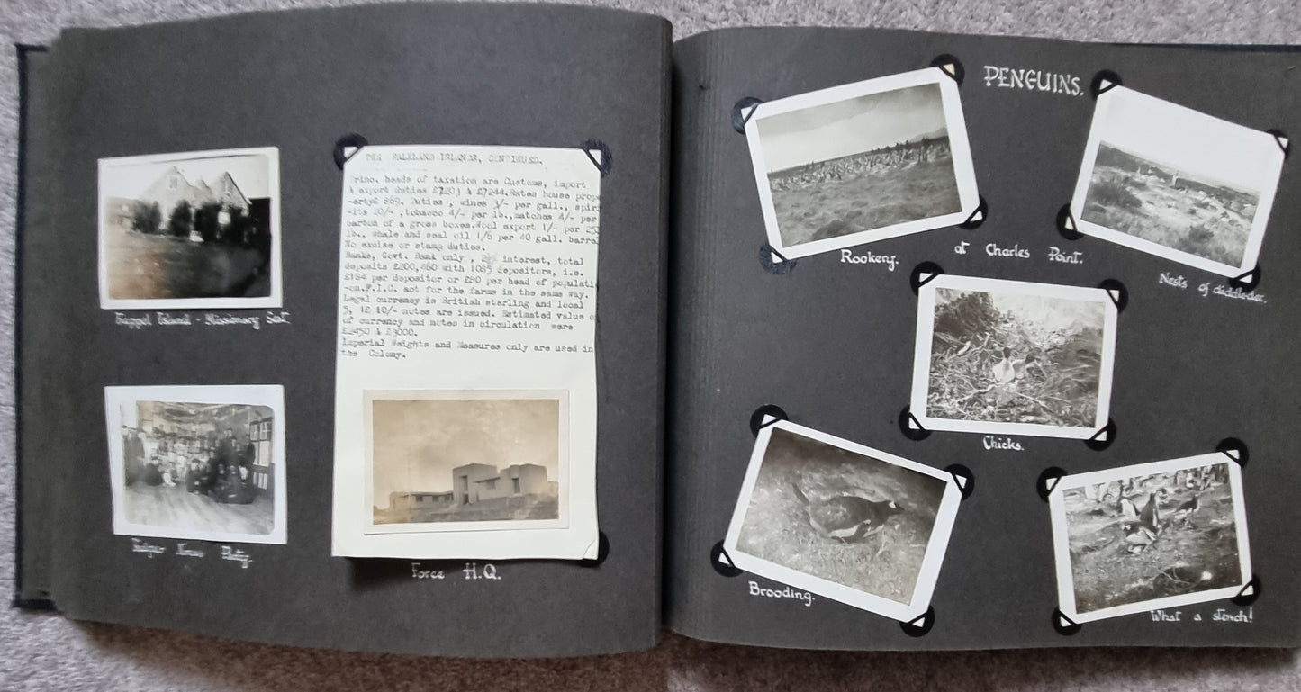 SOLD! Unusual WW2 British Army Falkland Islands Photo Album, 1943