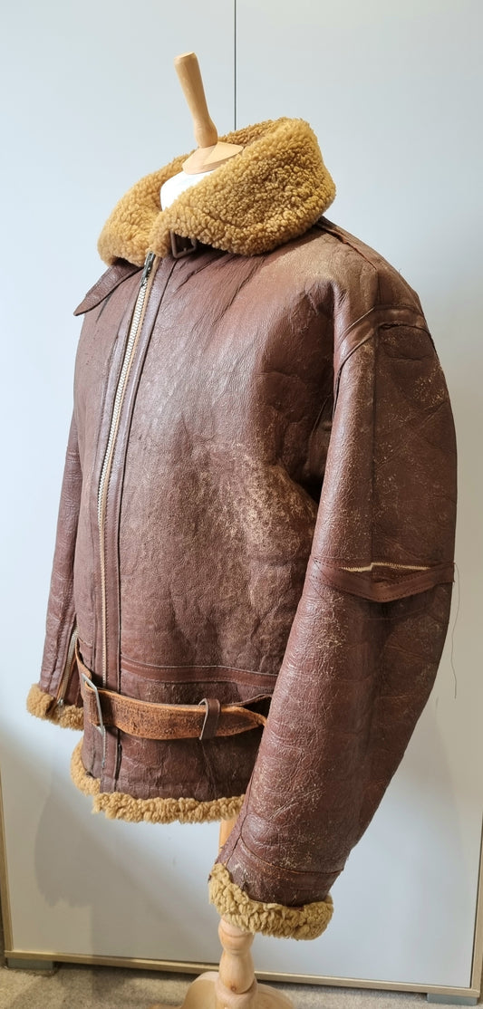 Fantastic Korean War Era 1950s RAF Irvin Sheepskin Flying Jacket