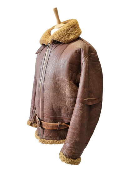 Fantastic Korean War Era 1950s RAF Irvin Sheepskin Flying Jacket