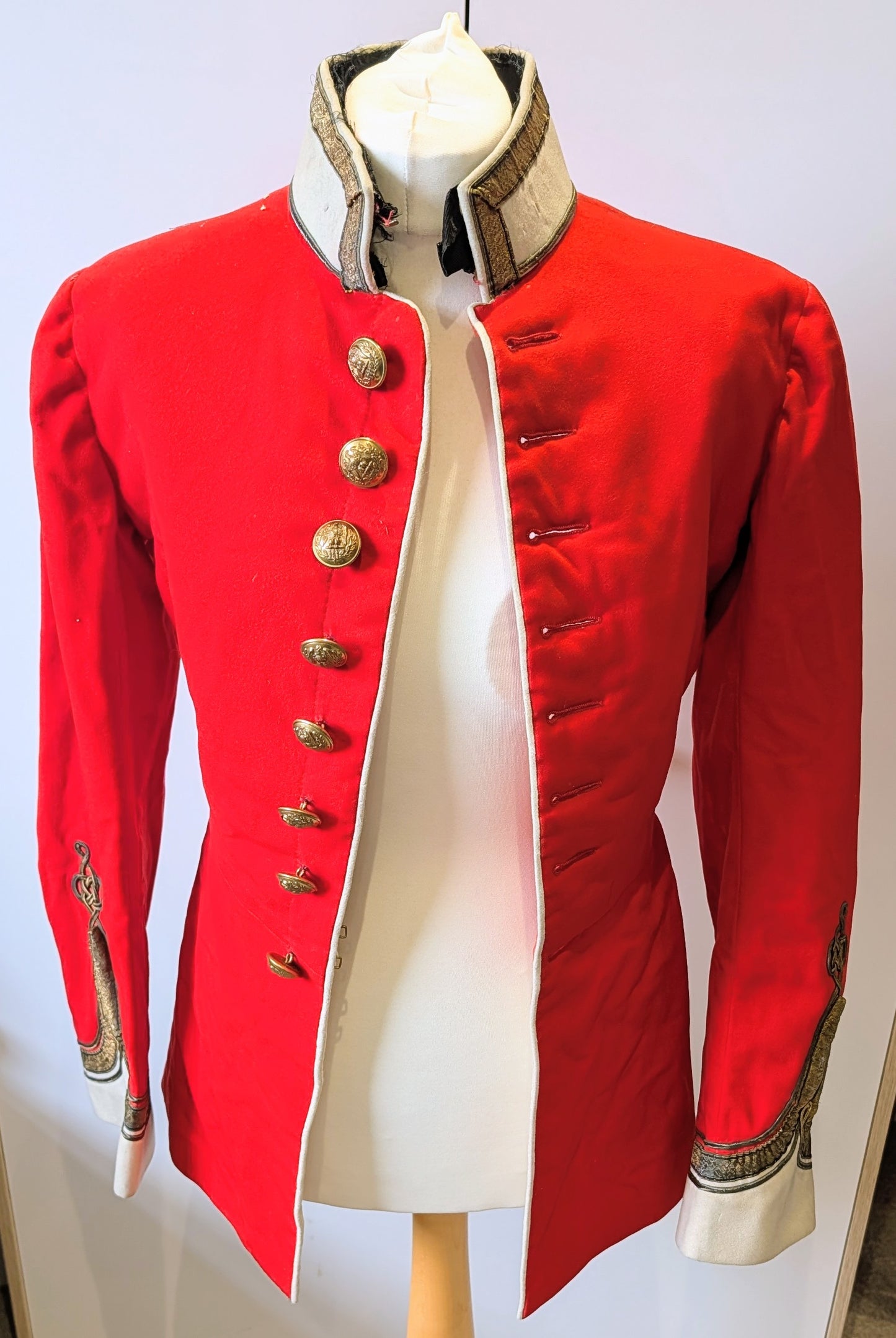SOLD! Rare Pre WW1 British Army Essex Regiment Scarlet Tunic Dated 1912