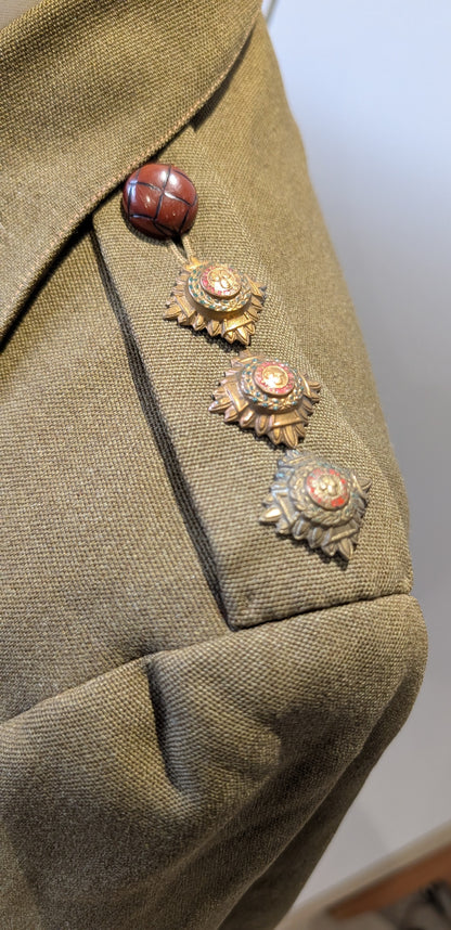WW1 to Interwar British Captain's Uniform Jacket MC Winner WW1 Veteran