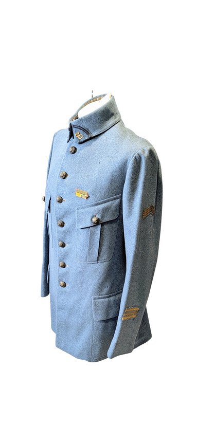 Rare Fine Quality WW1 M1913 French Horizon Blue Captains Tunic jacket 80th Infantry