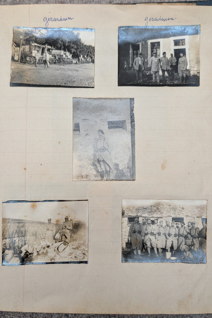 Unique WW1 French Army & Air Force Photo Album, Service Documents and Field Post Set to a Front Line Medic & Then Combat Pilot