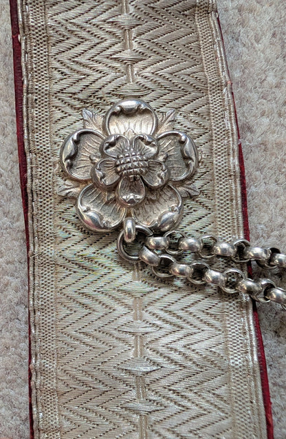 Victorian Lancashire Hussar Yeomanry CrossBelt & Bullion Wire Pouch