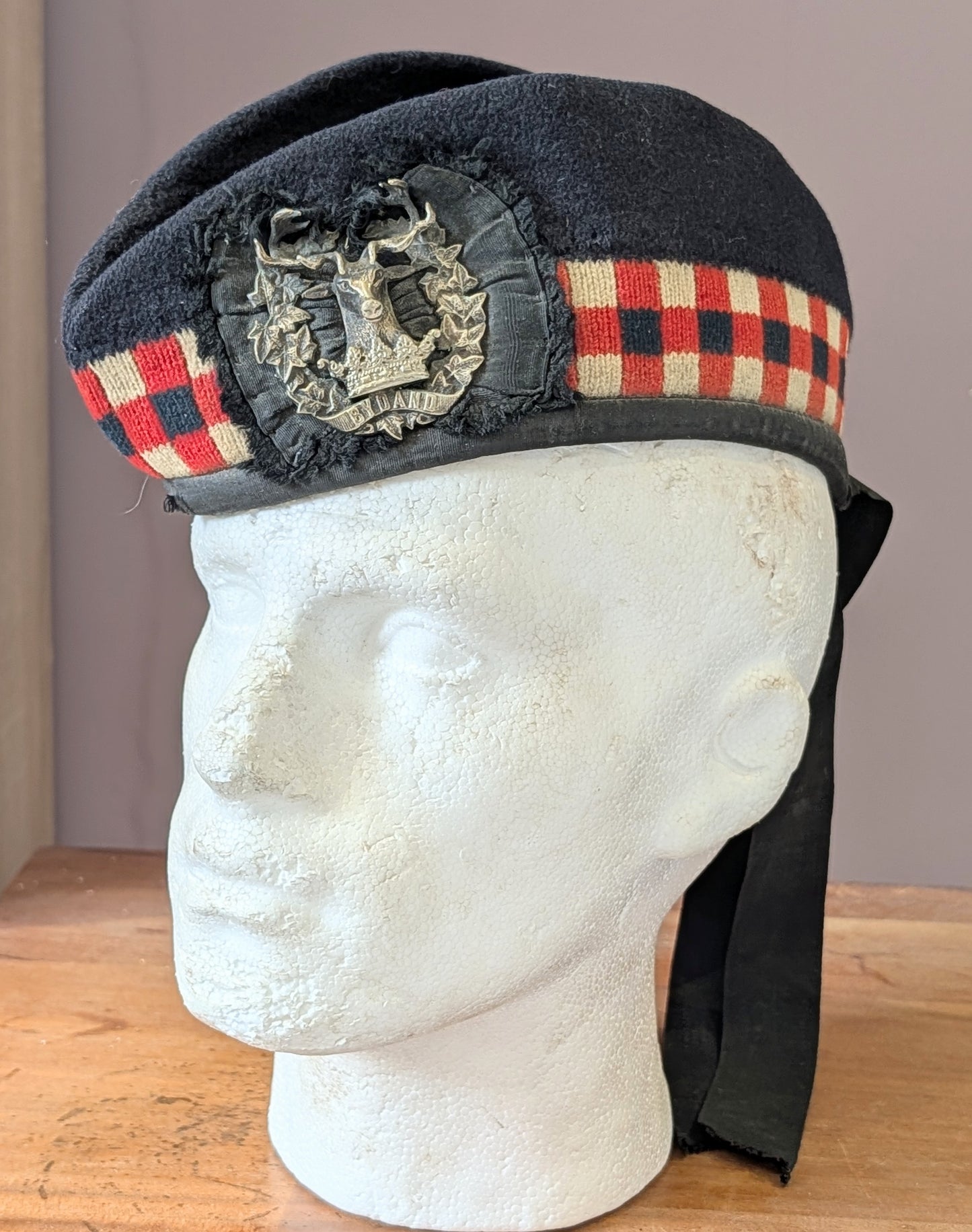 Pre WW1 Gordon Highlanders Majors Cutaway Cuff Rank Jacket, Glengarry & Kilt attributed to Major Robert Walter Purvis 3rd Bn Gordon Highlanders