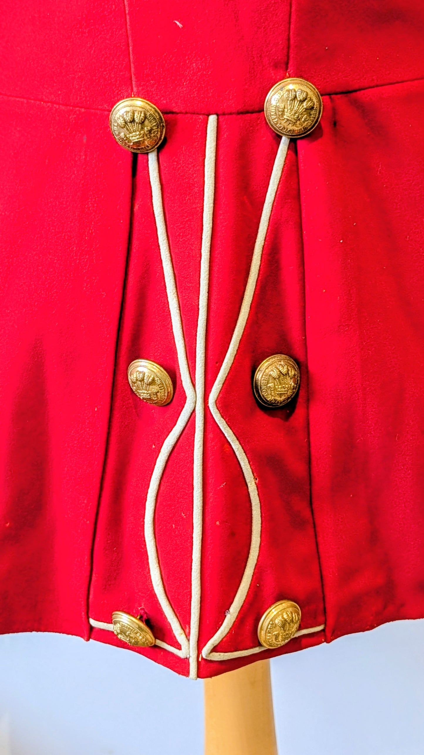 Edwardian British Army Royal Welch Fusiliers Scarlet Tunic Lt Colonel