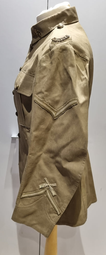 SOLD! WW2 Tropical KD Uniform collection with Jacket Trousers Badges Dog Tags Papers KORL - George Butterworth