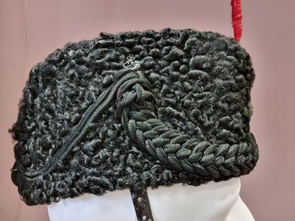 SOLD! Rare Victorian British Army Kings Royal Rifle Corps Astrakan Wool Busby