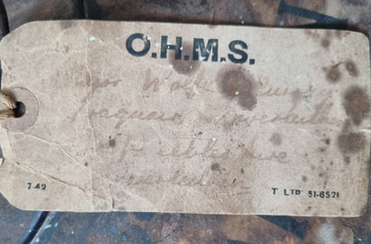 WW2 Black Watch 5 Tail feather bonnet & Tin For Major Malcolm Wolfe-Murray