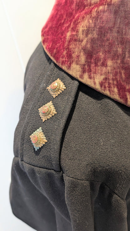 Rare Edwardian 11th Hussars Officers Cloak & Cape To C H G Mulholland DSO OBE