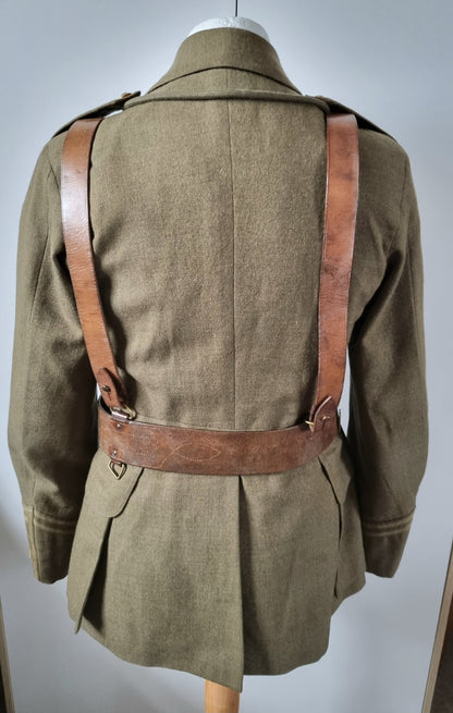 WW1 Royal Scots Uniform Cutaway Cuff Rank Jacket Trews Glengarry & Sam Browne