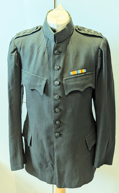 WW1 1917 Captain's Rifle Brigade No.1 Dark Green Jacket Named