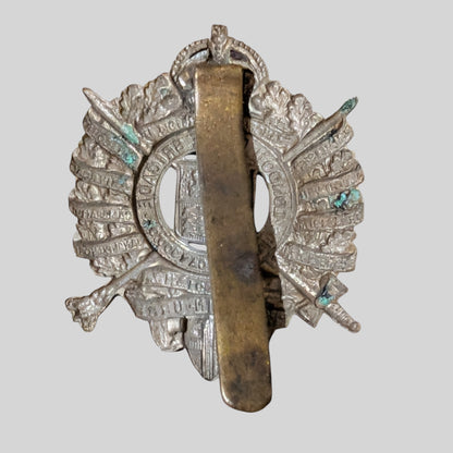 5th City Of London Bn The London Rifle Brigade White Metal Cap Badge
