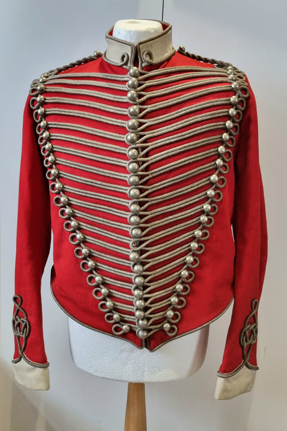 Superb Victorian Westmorland & Cumberland Hussars Scarlet Shell Jacket, Dated 1899
