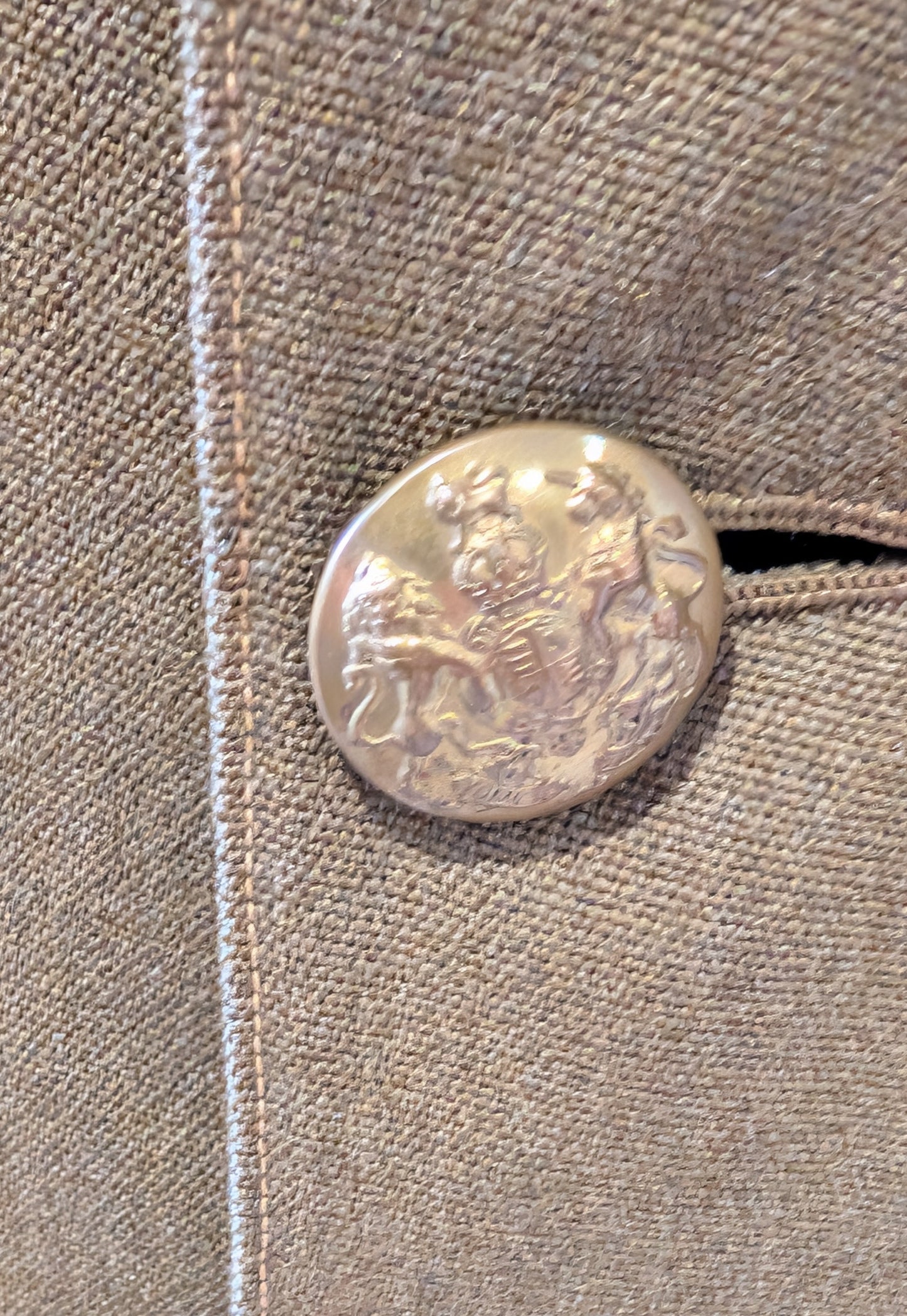 1930 Interwar British Army 11th Hussars Captain's Uniform Jacket Named