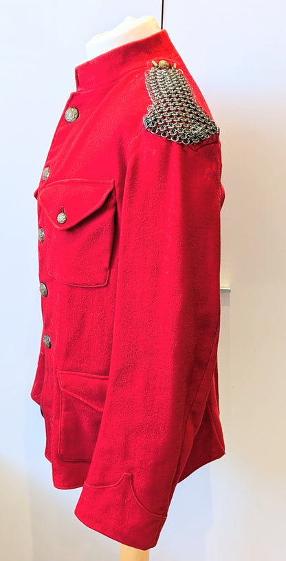 Rare Victorian British Army Cavalry Scarlet Wool Working Jacket