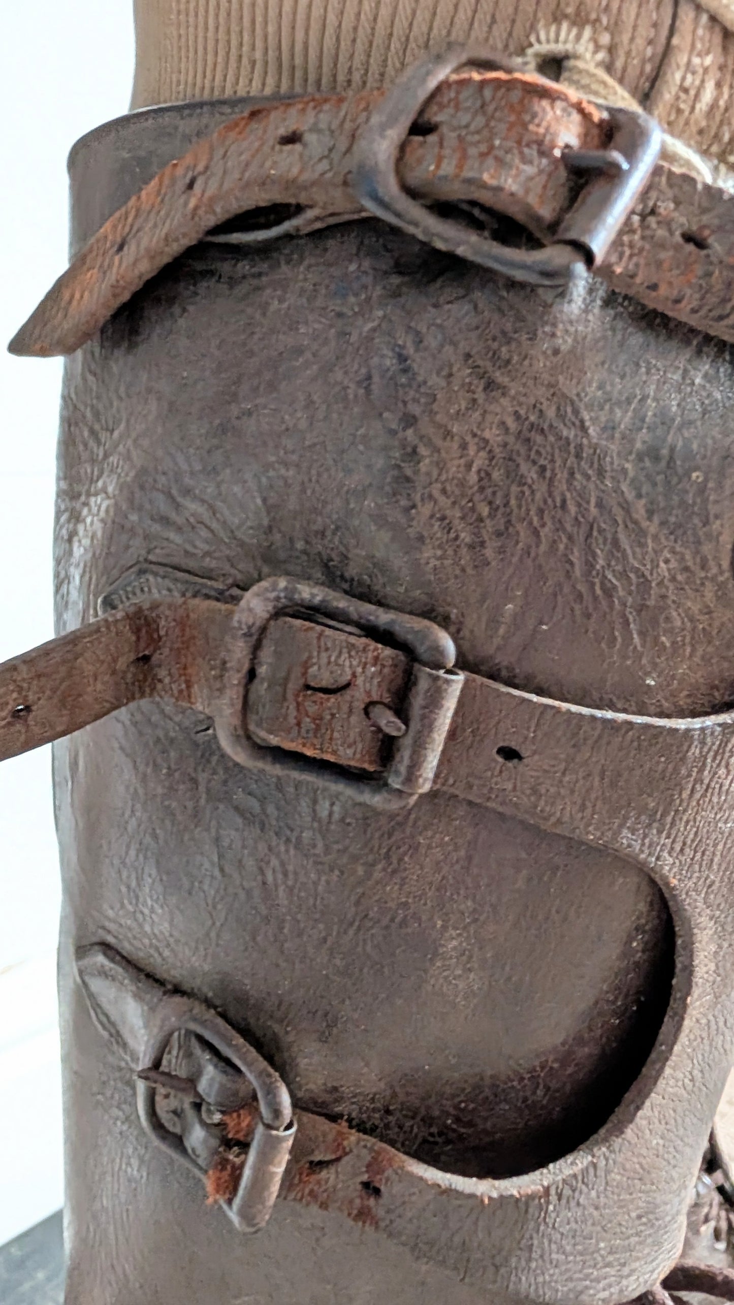 WW1 British officer's  Private Purchase Leather Hobnailed Trench Boots