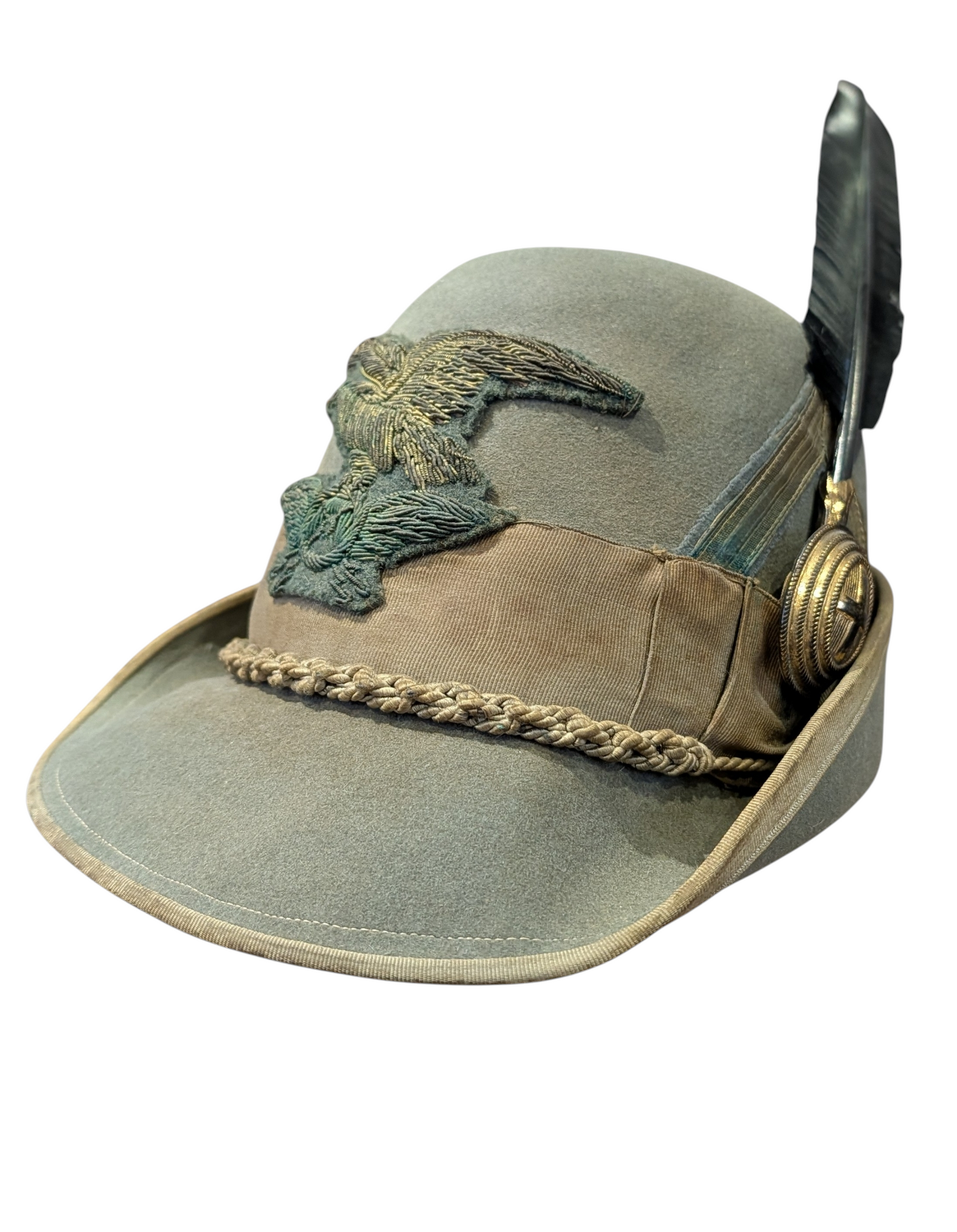 SOLD! Late 1940s Italian Army Enlisted Man's Alpini Autieri Cap with Nappina