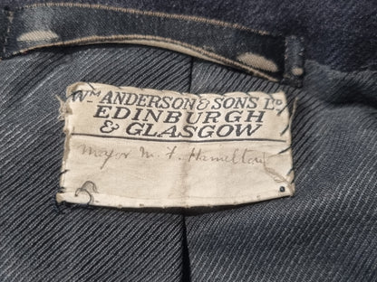Rare WW1 Highland Light Infantry HLI Major's Cutaway No 1 Blue Dress Jacket - Named