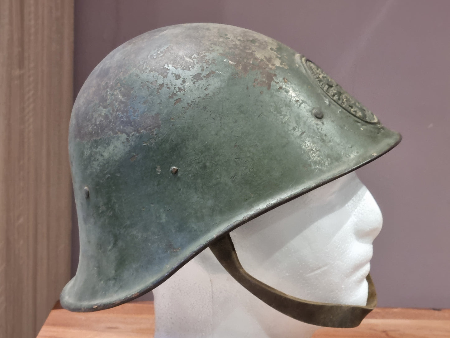 SOLD! WW2 Dutch Army M34 Helmet With Badge