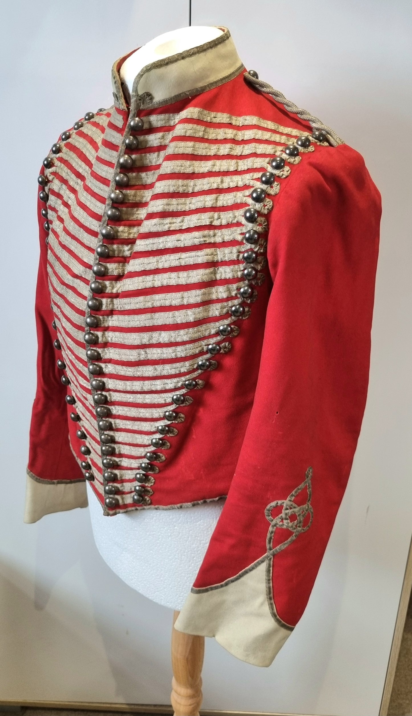 Superb Victorian Westmorland & Cumberland Hussars Shell Jacket & Trousers, Dated 1889