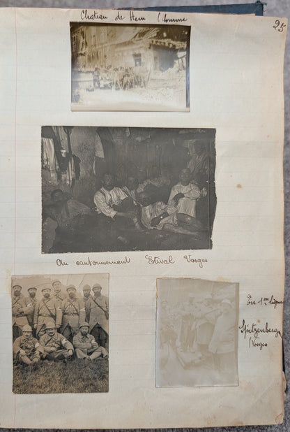 Unique WW1 French Army & Air Force Photo Album, Service Documents and Field Post Set to a Front Line Medic & Then Combat Pilot