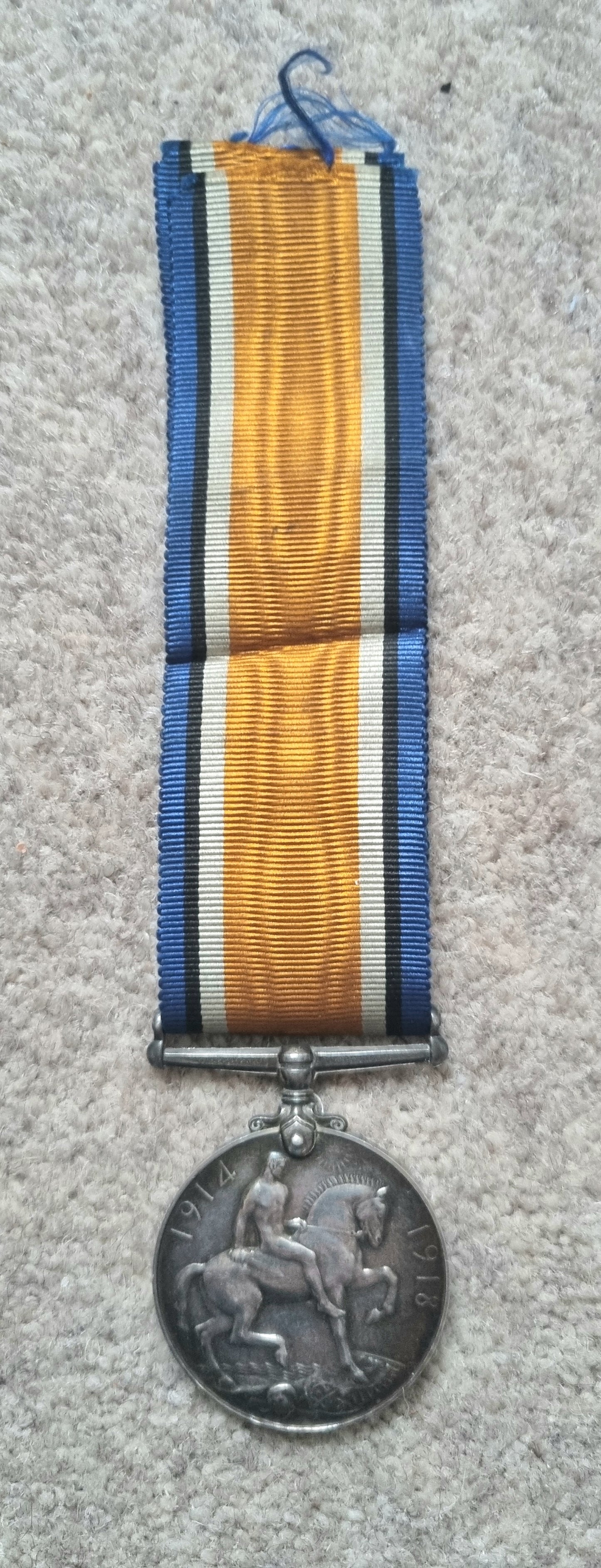 SOLD! WW1 British Medal Duo Private J Welsh Royal Air Force RAF