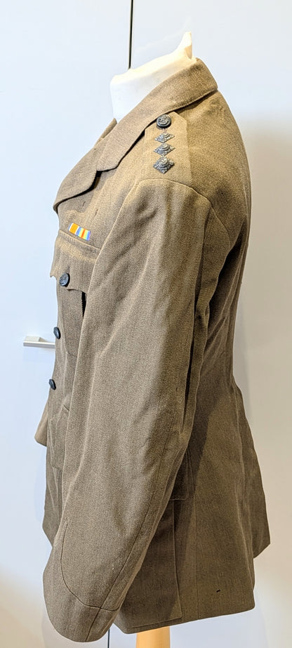 WW1 British Army Captain's Rifle Brigade Uniform Jacket Dated 1918