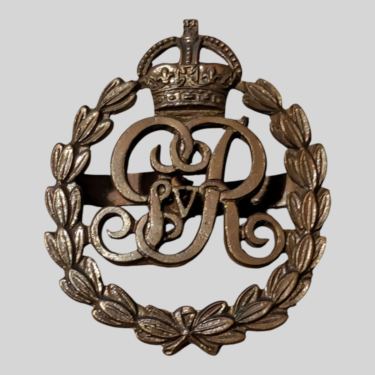 Rare WW1 Military Provost Staff Corps (MPSC) Officers Bronze Cap Badge