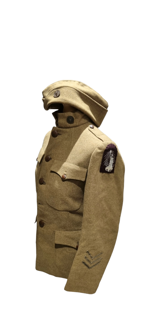 WW1 US ARMY MEDIC'S UNIFORM JACKET TROUSERS SIDECAP PUTTEES MEDALS