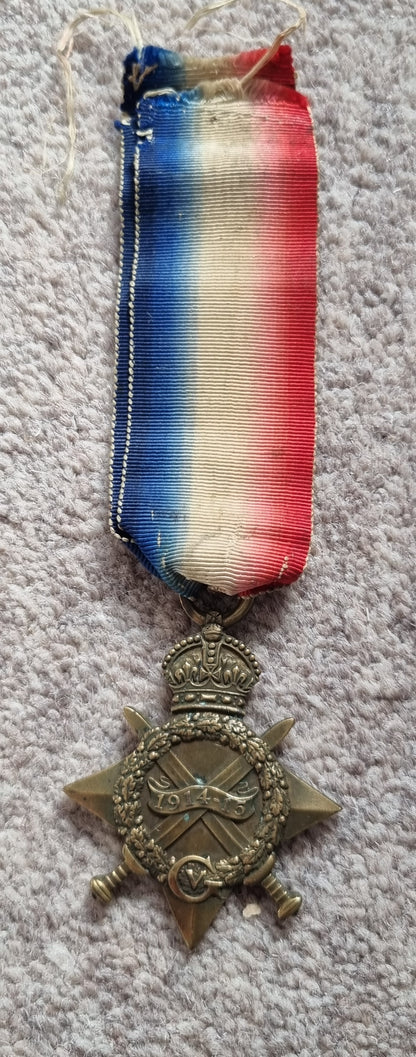 SOLD! WW1 British Medal Trio to George Deakin, 355 Siege Battery, Royal Garrison Artillery, Demoted at Own Request