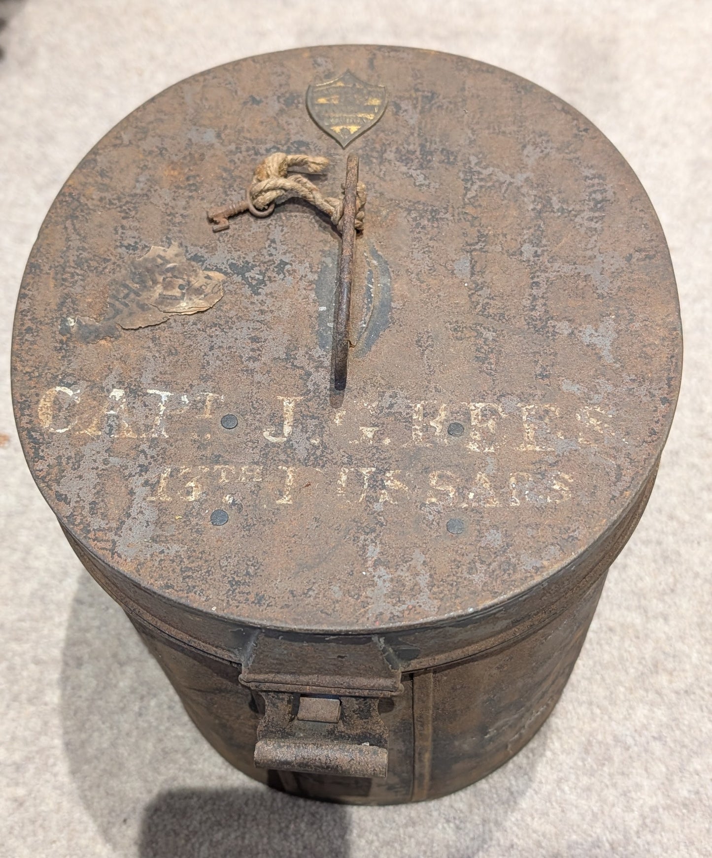 SOLD! Fantastic Pre WW1 13th Hussars Officers Busby & Tin Named to Triple DSO Winner Capt J G Rees