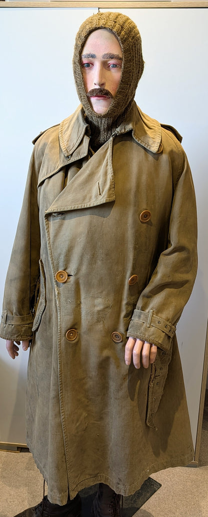 SOLD! Rare WW1 Burberry Officers Private Purchase Trench Coat with button-in Woollen Liner & Balaclava