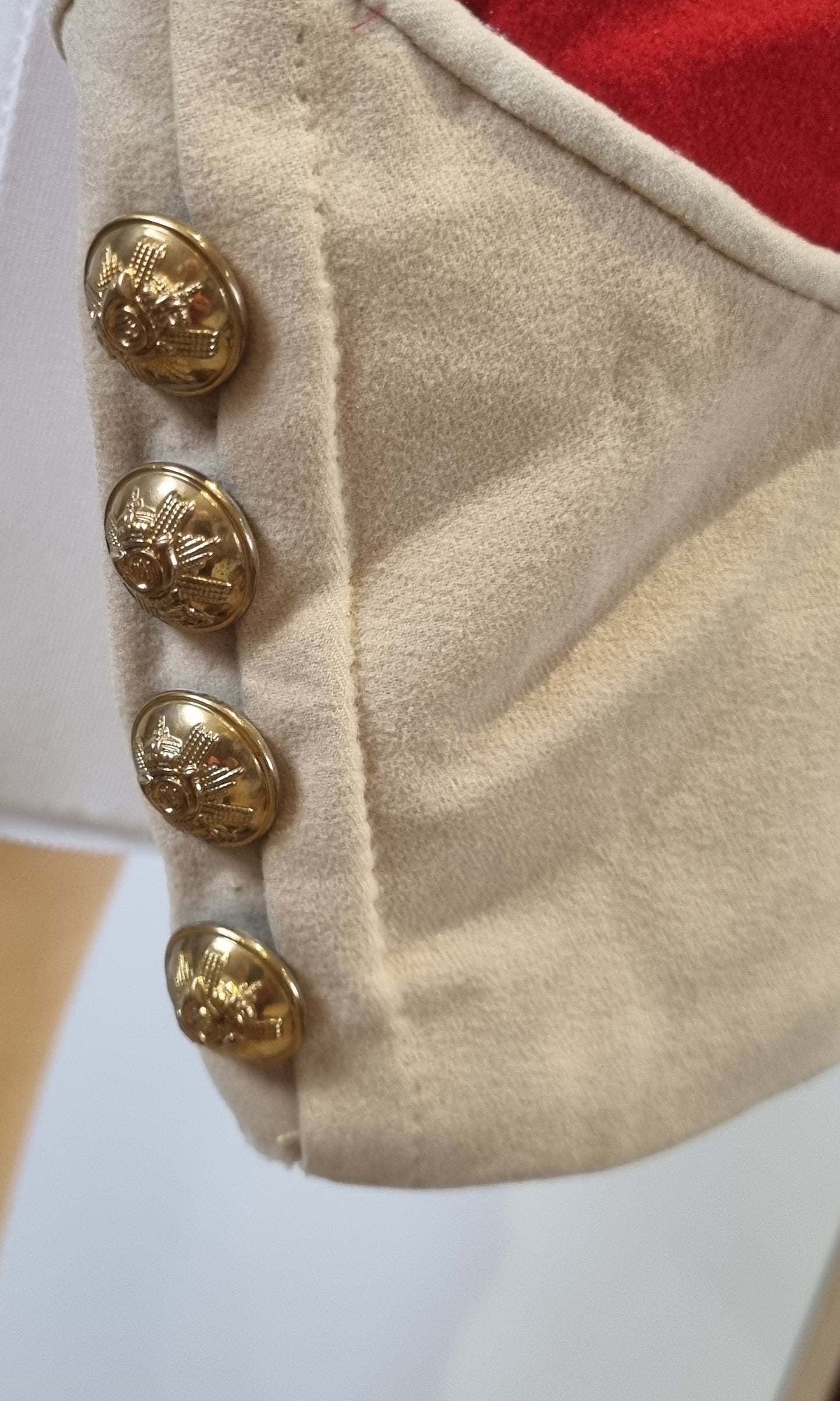SOLD! Boer War Pre WW1 Highland Light Infantry HLI Captain's Scarlet Mess Dress Jacket Named