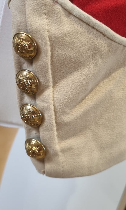 SOLD! Boer War Pre WW1 Highland Light Infantry HLI Captain's Scarlet Mess Dress Jacket Named