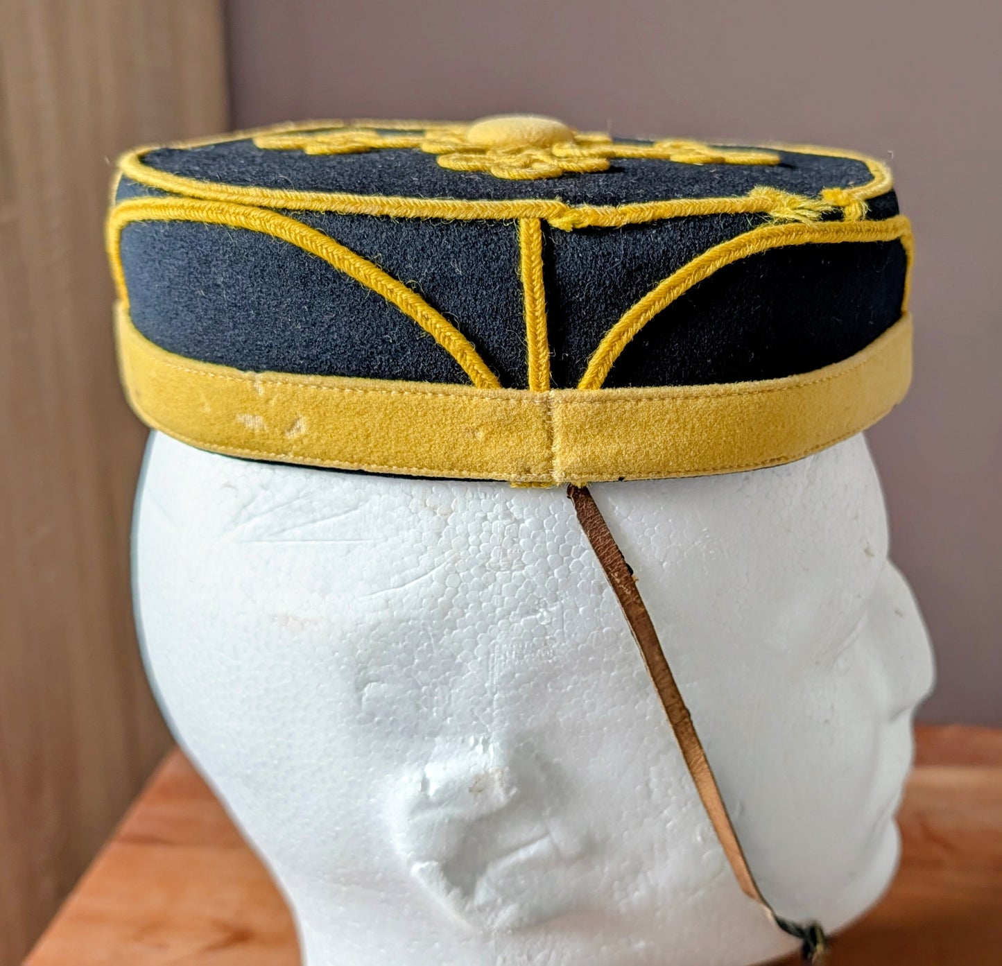 Rare Victorian Yeomanry Hussars Other Ranks Pill Box hat & Chinstrap