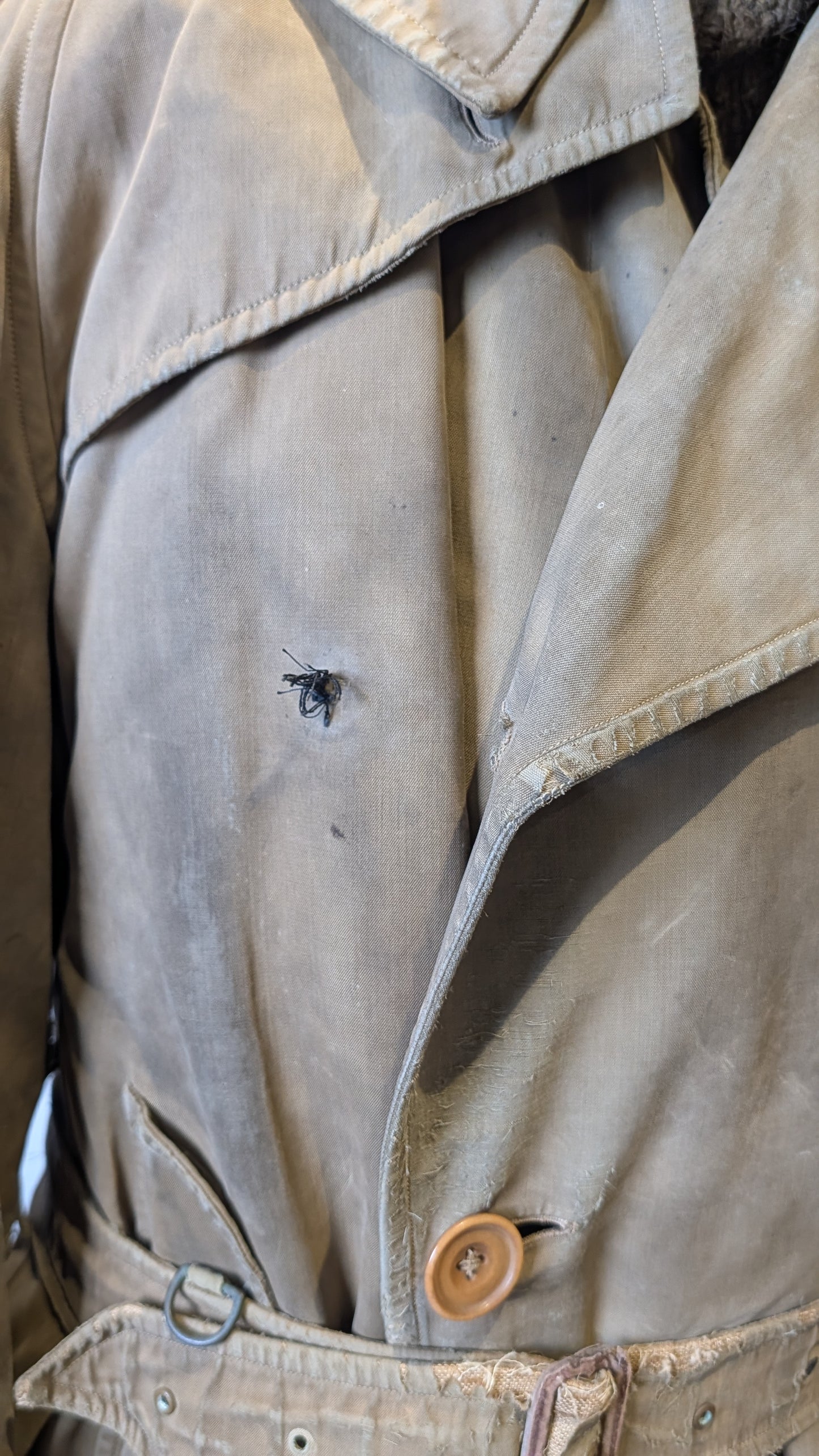 SOLD! Rare WW1 Burberry Officers Private Purchase Trench Coat with button-in Woollen Liner & Balaclava