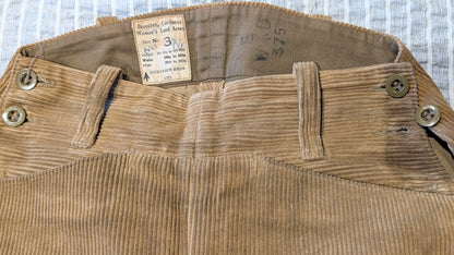 WW2 Era British WLA Womens Land Army Corduroy Breeches Home Front