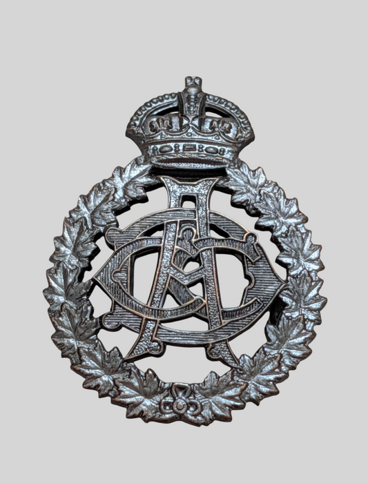 Canadian Army  Dental Corps Officer's Bronze Cap Badge Pre 1947