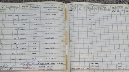 SOLD! WW2 RCAF Flying Log Book E  W Burchett With 2 Of His Photo Albums